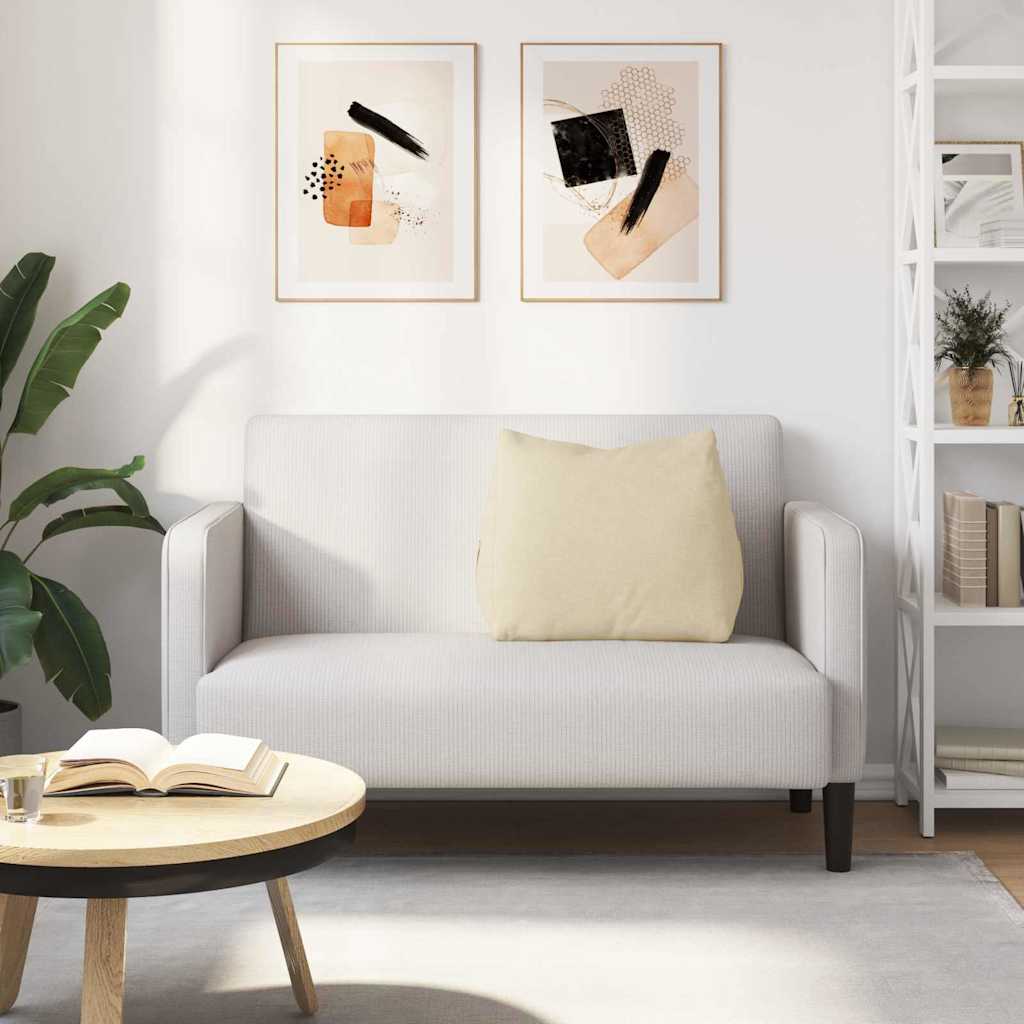 Μαξιλάρι Πλάτης Κρεμ 60 x 20 x 50 εκ. ύφασμα