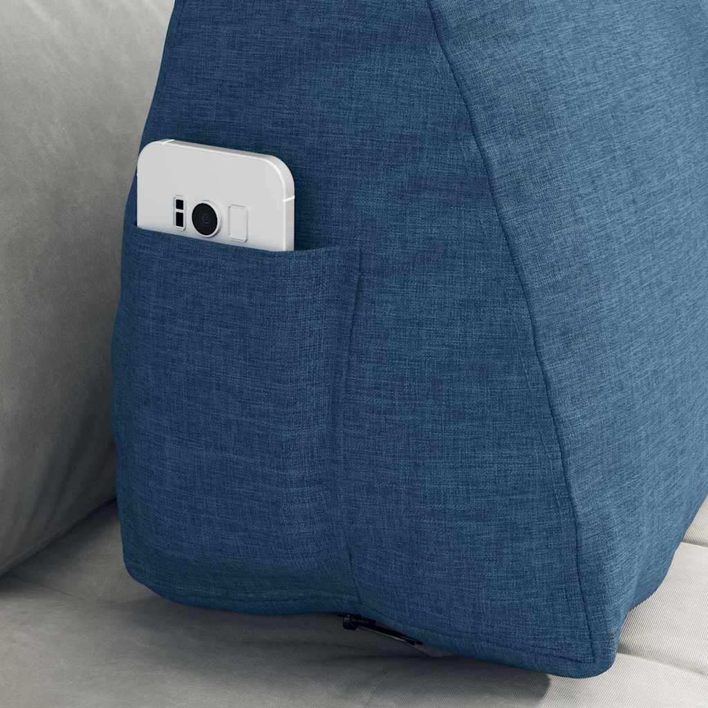 Μαξιλάρι Πλάτης Μπλε 60 x 20 x 50 εκ. ύφασμα - Pakobazaar