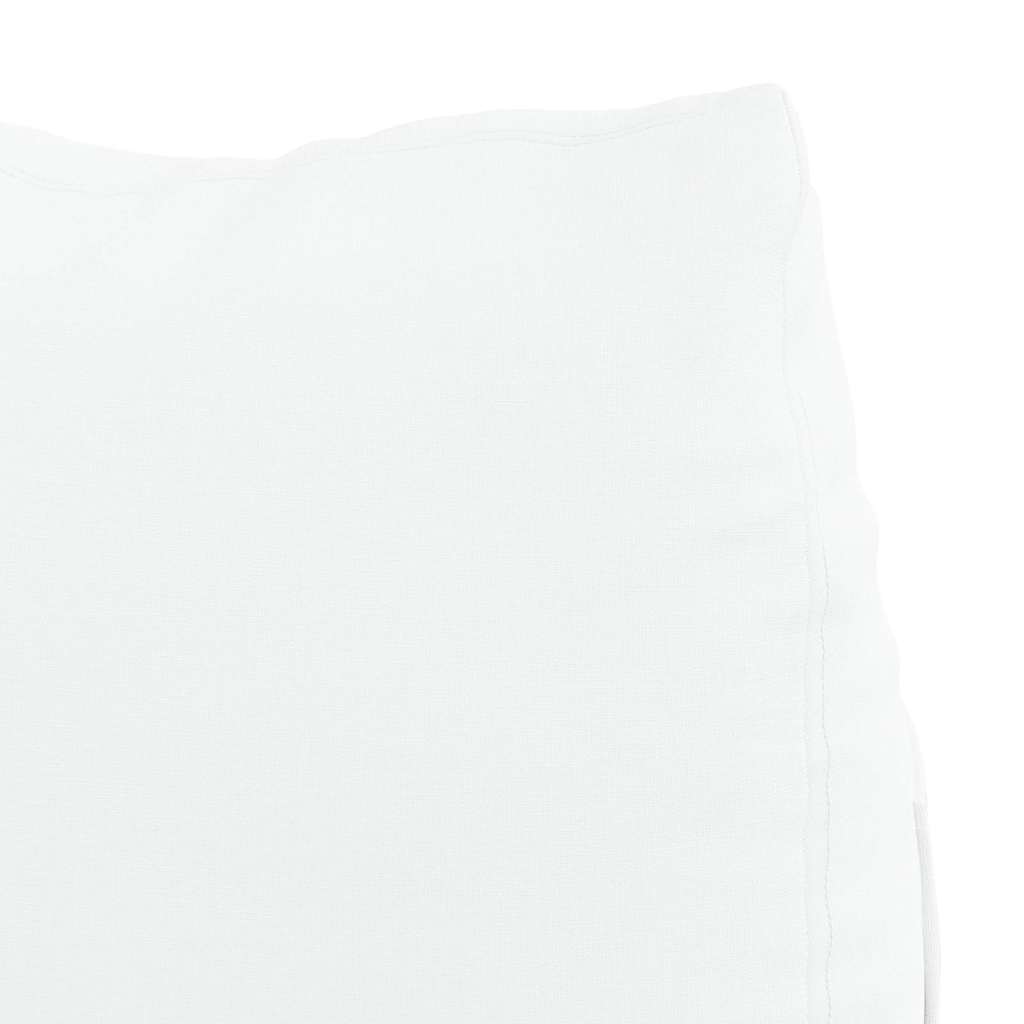 Μαξιλάρι Πλάτης Λευκό 60 x 20 x 50 εκ. ύφασμα - Pakobazaar