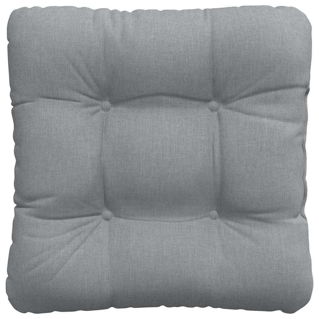 Μαξιλάρια καθισμάτων 4 pcs Ανοιχτό γκρι 40 x 40 x 12 εκ. ύφασμα