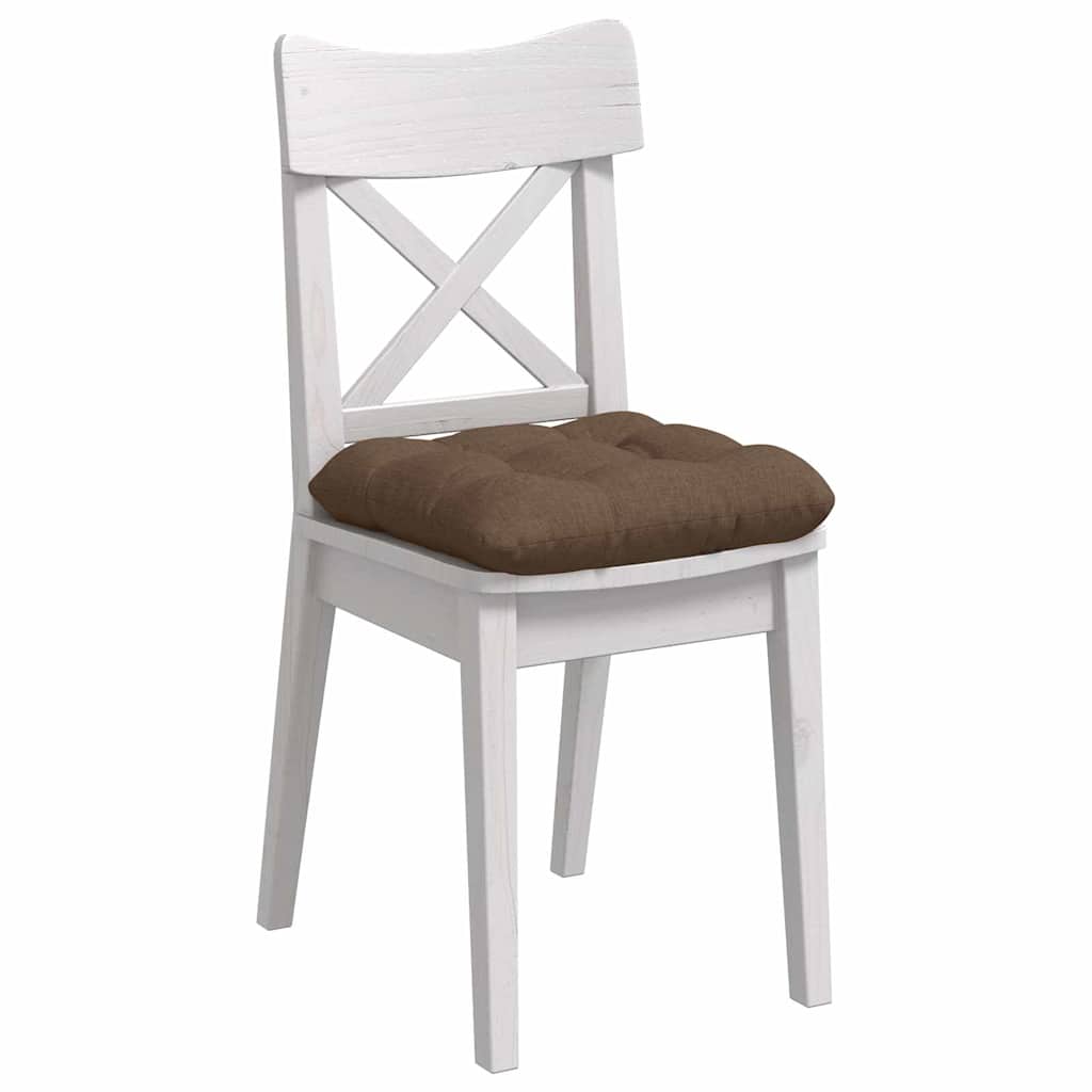 Μαξιλάρια καθισμάτων 4 pcs Καφέ 40 x 40 x 12 εκ. ύφασμα - Pakobazaar