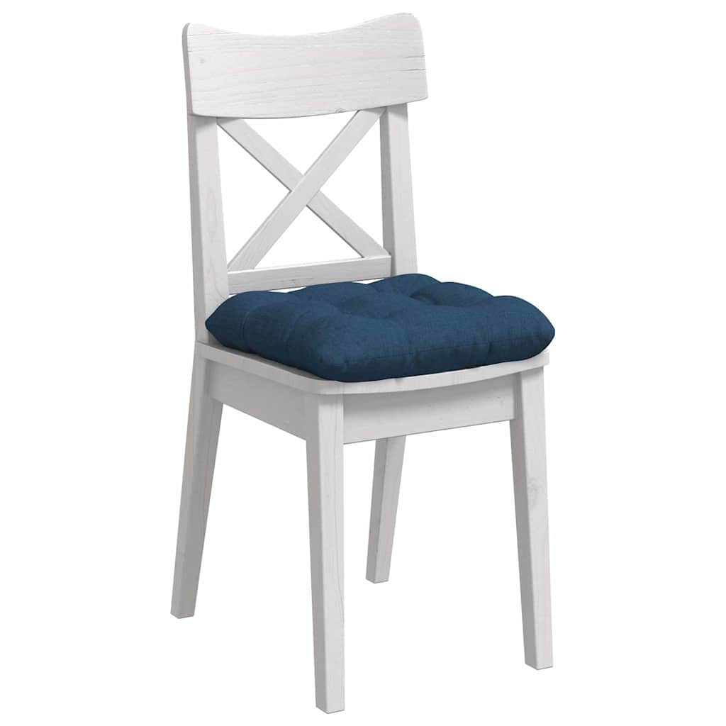 Μαξιλάρια καθισμάτων 4 pcs Μπλε 40 x 40 x 12 εκ. ύφασμα