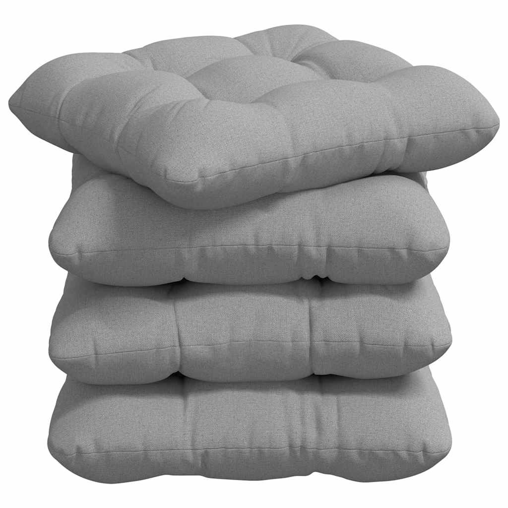 Μαξιλάρια καθισμάτων 4 pcs Σκίουρος Γκρί 40 x 40 x 12 εκ.