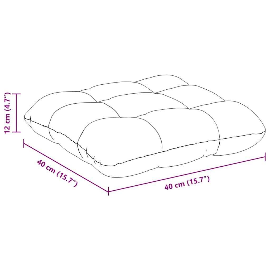 Μαξιλάρια καθισμάτων 4 pcs Ροζ 40 x 40 x 12 εκ. ύφασμα