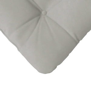 Μαξιλάρια καθισμάτων 4 τμχ. Ύφασμα Μικροΐνας Ανοιχτό γκρι