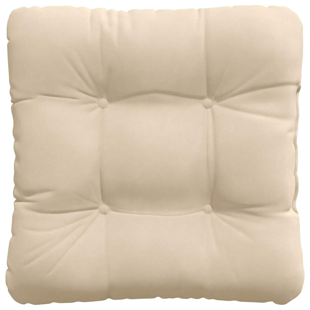 Μαξιλάρια καθισμάτων 4 pcs Κρεμ 40 x 40 cm Ύφασμα Μικροΐνας