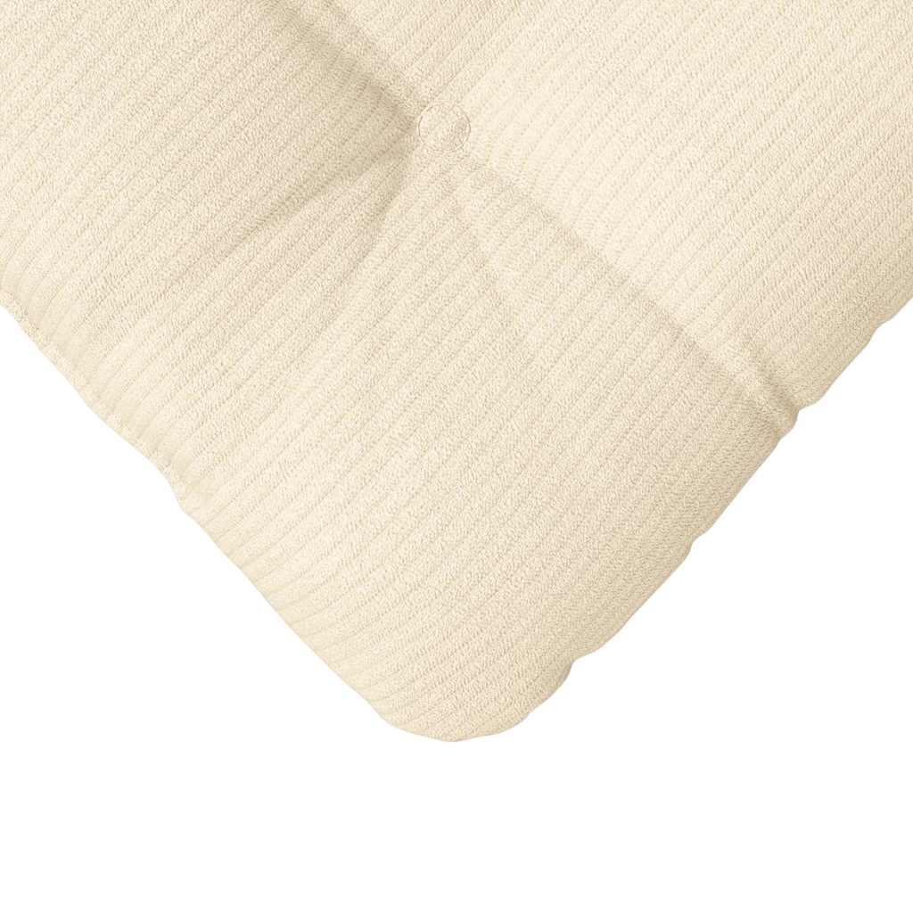 Μαξιλάρια καθισμάτων 4 pcs Κρεμ 40 x 40 cm Υφασμάτινο Κορντουρά