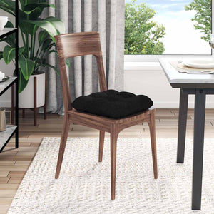 Μαξιλάρια καθισμάτων 4 pcs Μαύρο 45 x 45 x 12 εκ. ύφασμα - Pakobazaar