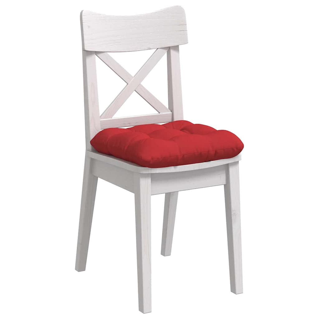 Μαξιλάρια καθισμάτων 4 pcs Κόκκινο 45 x 45 x 12 εκ. ύφασμα