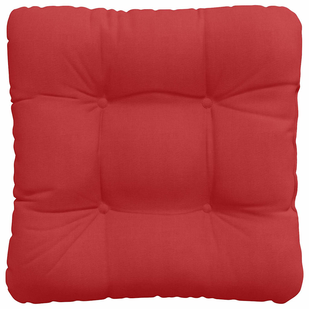 Μαξιλάρια καθισμάτων 4 pcs Κόκκινο 45 x 45 x 12 εκ. ύφασμα