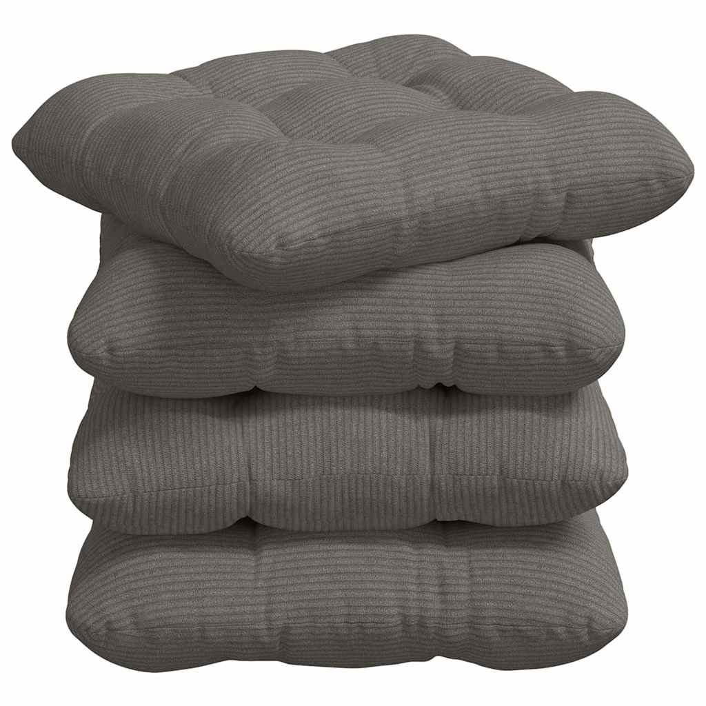 Μαξιλάρια καθισμάτων 4 pcs Ανοιχτό γκρι 45 x 45 cm
