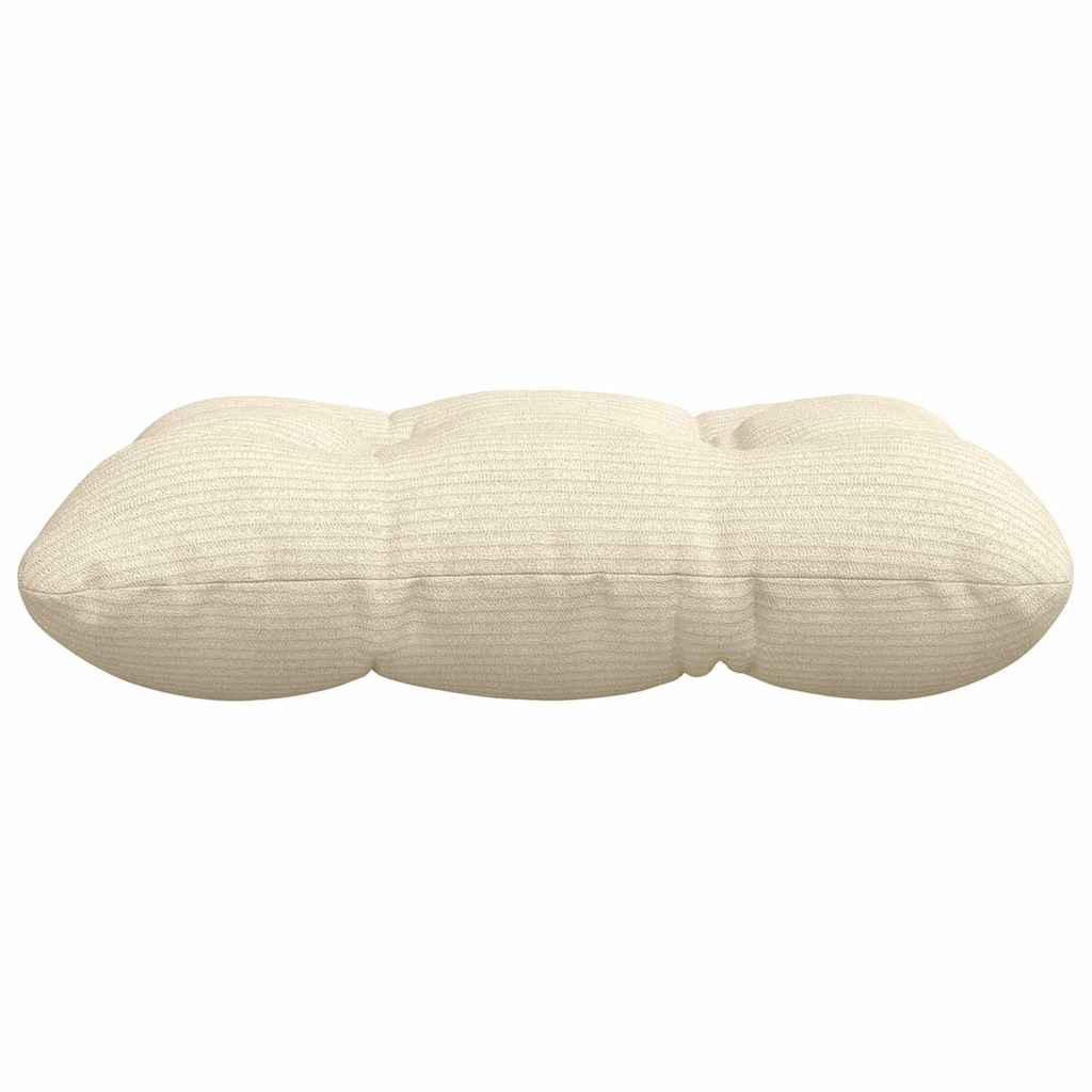Μαξιλάρια καθισμάτων 4 pcs Κρεμ 45 x 45 cm Υφασμάτινο Κορντουρά