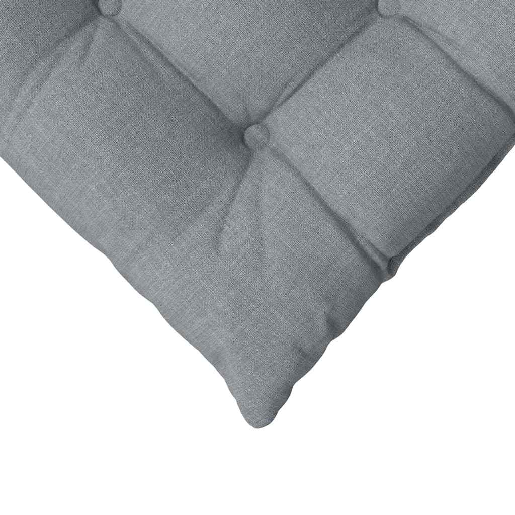Μαξιλάρια καθισμάτων 4 pcs Ανοιχτό γκρι 40 x 40 x 6 cm ύφασμα - Pakobazaar