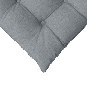 Μαξιλάρια καθισμάτων 4 pcs Ανοιχτό γκρι 40 x 40 x 6 cm ύφασμα - Pakobazaar