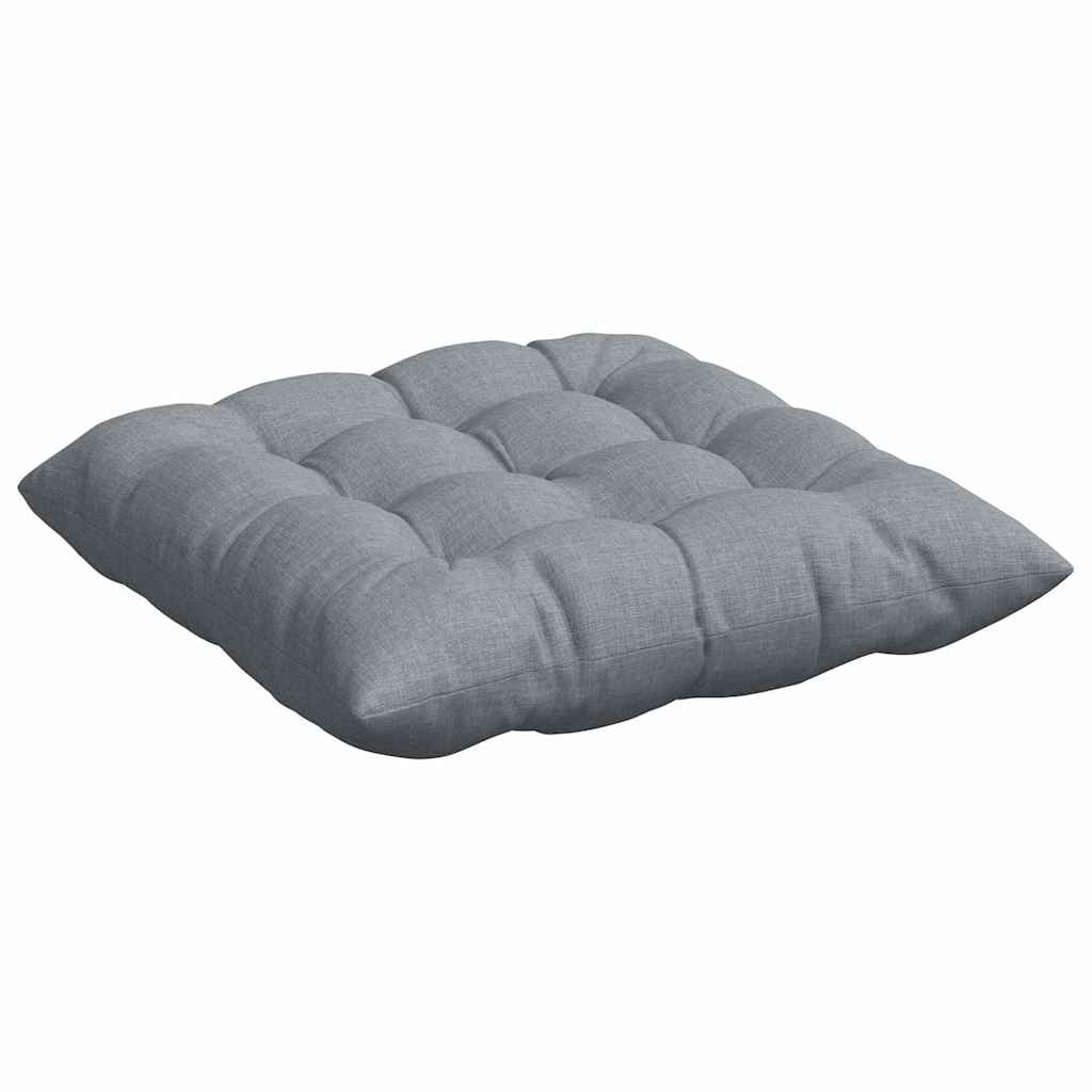 Μαξιλάρια καθισμάτων 4 pcs Ανοιχτό γκρι 40 x 40 x 6 cm ύφασμα - Pakobazaar