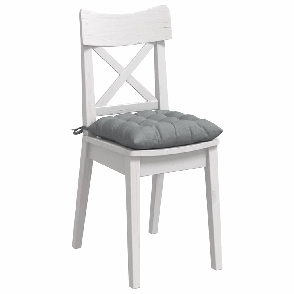 Μαξιλάρια καθισμάτων 4 pcs Ανοιχτό γκρι 40 x 40 x 6 cm ύφασμα - Pakobazaar