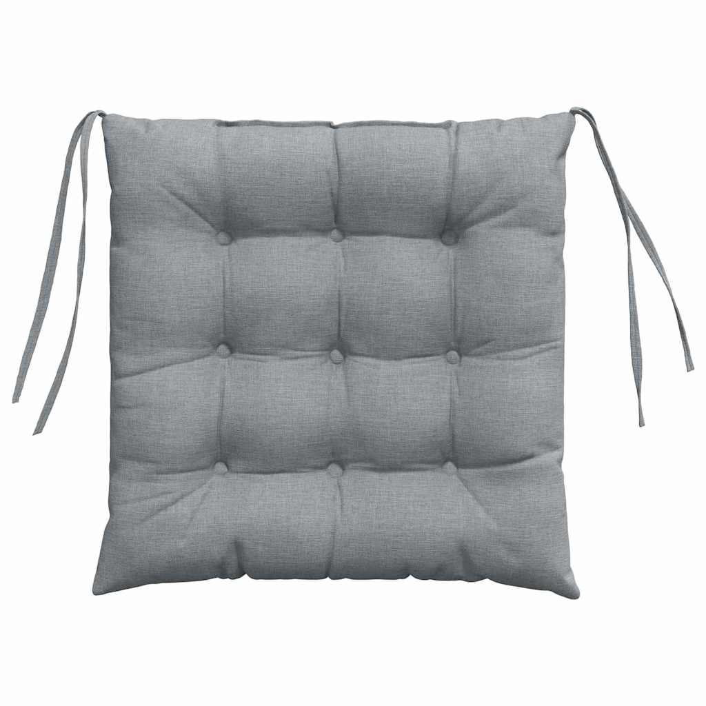 Μαξιλάρια καθισμάτων 4 pcs Ανοιχτό γκρι 40 x 40 x 6 cm ύφασμα - Pakobazaar