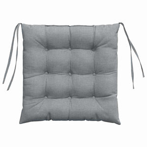 Μαξιλάρια καθισμάτων 4 pcs Ανοιχτό γκρι 40 x 40 x 6 cm ύφασμα - Pakobazaar