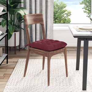 Μαξιλάρια καθισμάτων 4 pcs Κόκκινο 40 x 40 x 6 cm ύφασμα - Pakobazaar