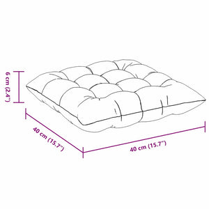 Μαξιλάρια καθισμάτων 4 pcs Κόκκινο 40 x 40 x 6 cm ύφασμα - Pakobazaar