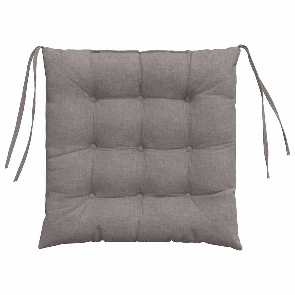 Μαξιλάρια καθισμάτων 4 pcs Taupe 40 x 40 x 6 cm ύφασμα - Pakobazaar