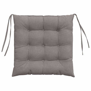 Μαξιλάρια καθισμάτων 4 pcs Taupe 40 x 40 x 6 cm ύφασμα - Pakobazaar