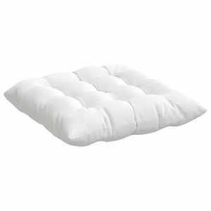 Μαξιλάρια καθισμάτων 4 pcs Λευκό 40 x 40 x 6 cm ύφασμα - Pakobazaar