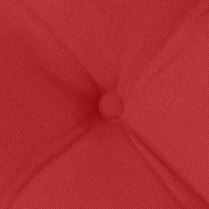 Μαξιλάρια καθισμάτων 4 pcs Κόκκινο 40 x 40 x 6 cm ύφασμα - Pakobazaar