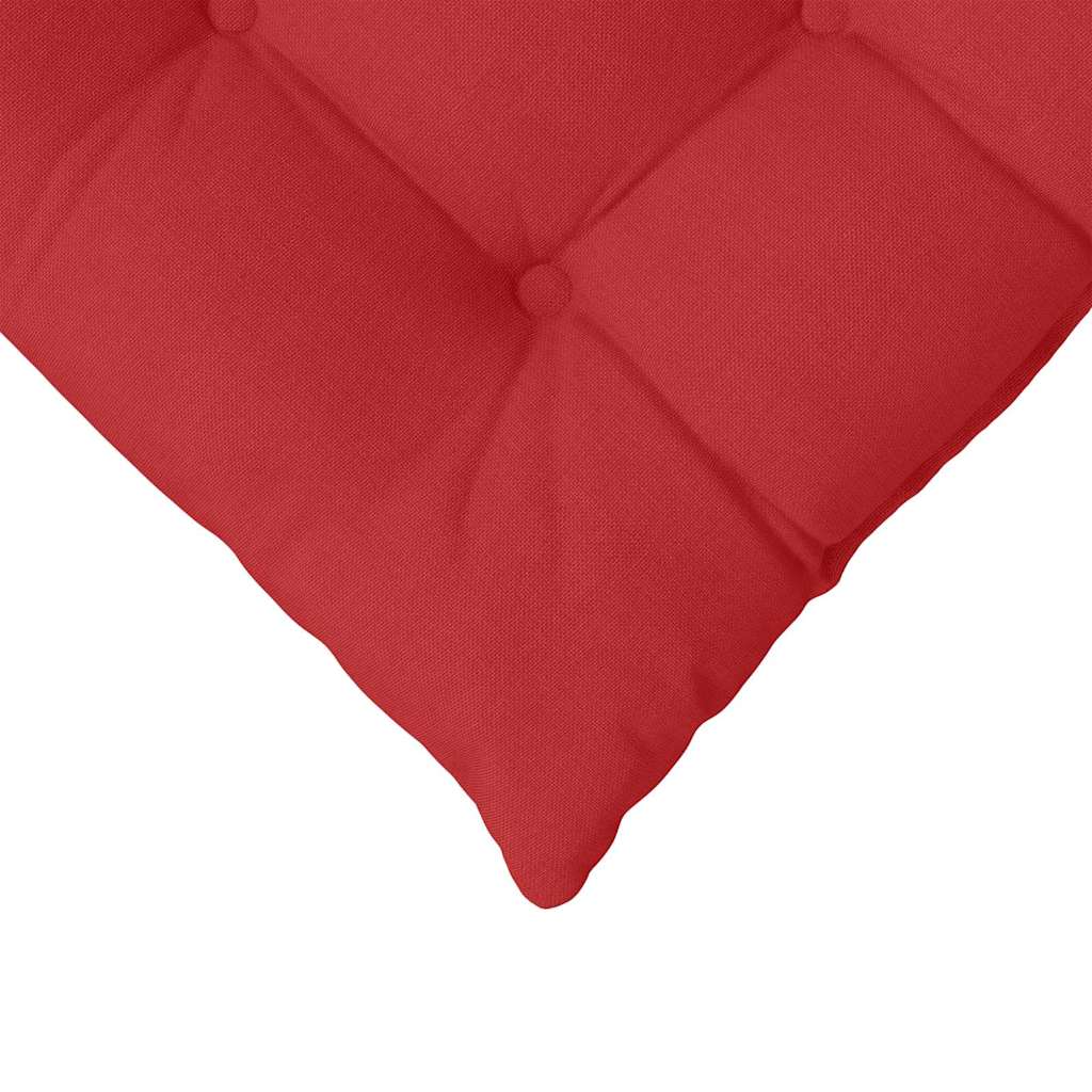 Μαξιλάρια καθισμάτων 4 pcs Κόκκινο 40 x 40 x 6 cm ύφασμα - Pakobazaar