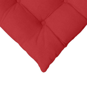 Μαξιλάρια καθισμάτων 4 pcs Κόκκινο 40 x 40 x 6 cm ύφασμα - Pakobazaar