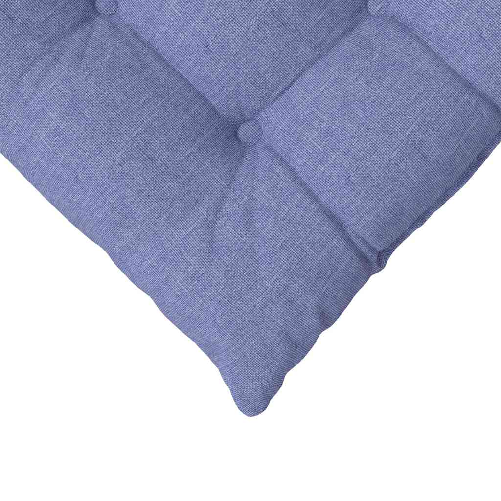 Μαξιλάρια καθισμάτων 4 pcs Μπλε τζην 40 x 40 x 6 cm ύφασμα - Pakobazaar