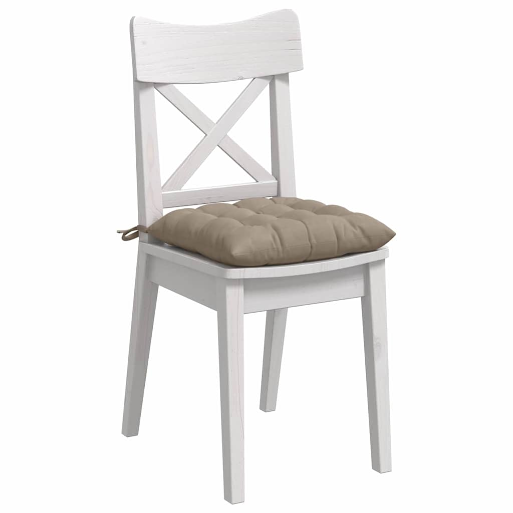 Μαξιλάρια καθισμάτων 4 pcs Taupe 40 x 40 x 6 cm Μικροΐνες