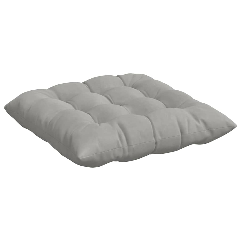 Μαξιλάρια καθισμάτων 4 pcs Ανοιχτό γκρι 40 x 40 x 6 cm