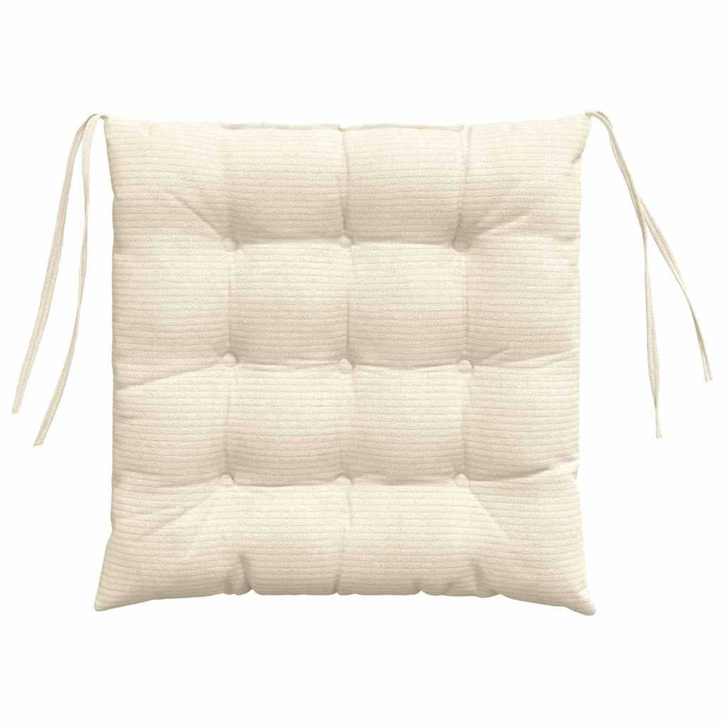 Μαξιλάρια καθισμάτων 4 pcs Κρεμ 40 x 40 x 6 cm - Pakobazaar
