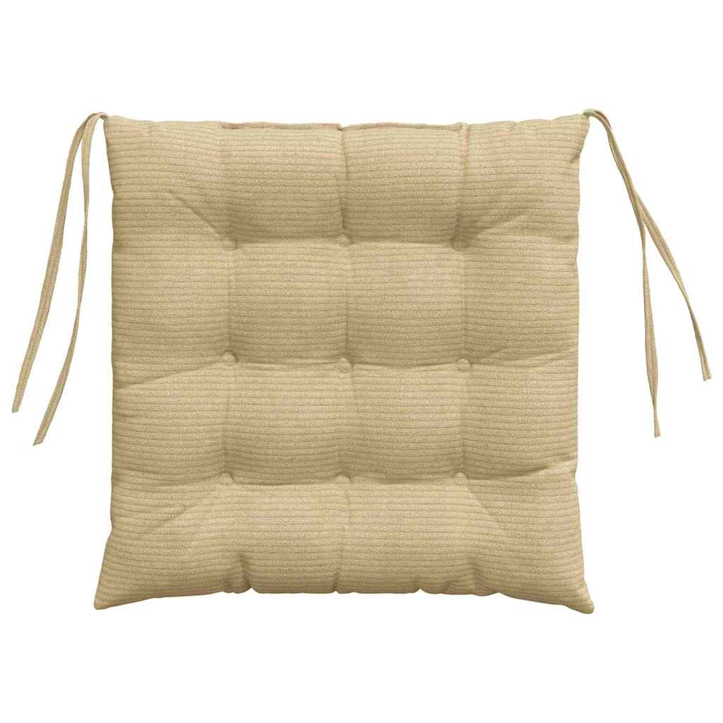 Μαξιλάρια καθισμάτων 4 pcs Γκρι Πράσινο 40 x 40 x 6 cm