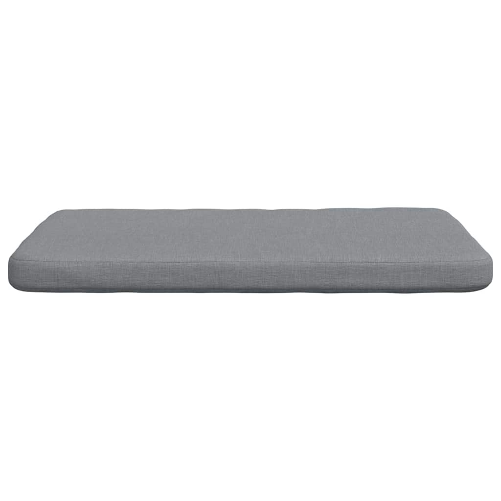 Μαξιλάρια καθισμάτων 4 pcs Ανοιχτό γκρι 40 x 40 x 3 cm ύφασμα