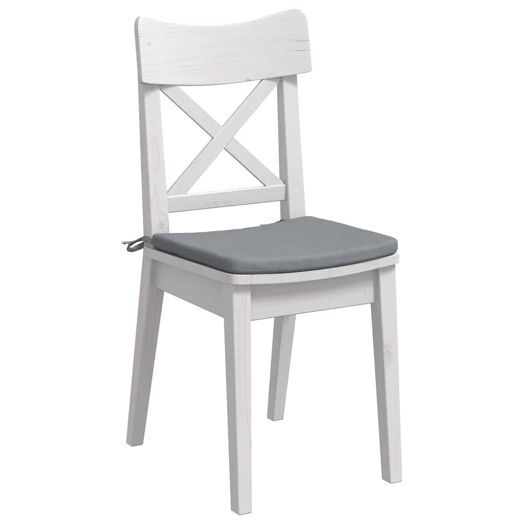 Μαξιλάρια καθισμάτων 4 pcs Ανοιχτό γκρι 40 x 40 x 3 cm ύφασμα