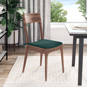 Μαξιλάρια καθισμάτων 4 pcs Σκούρο Πράσινο 40 x 40 x 3 cm ύφασμα - Pakobazaar
