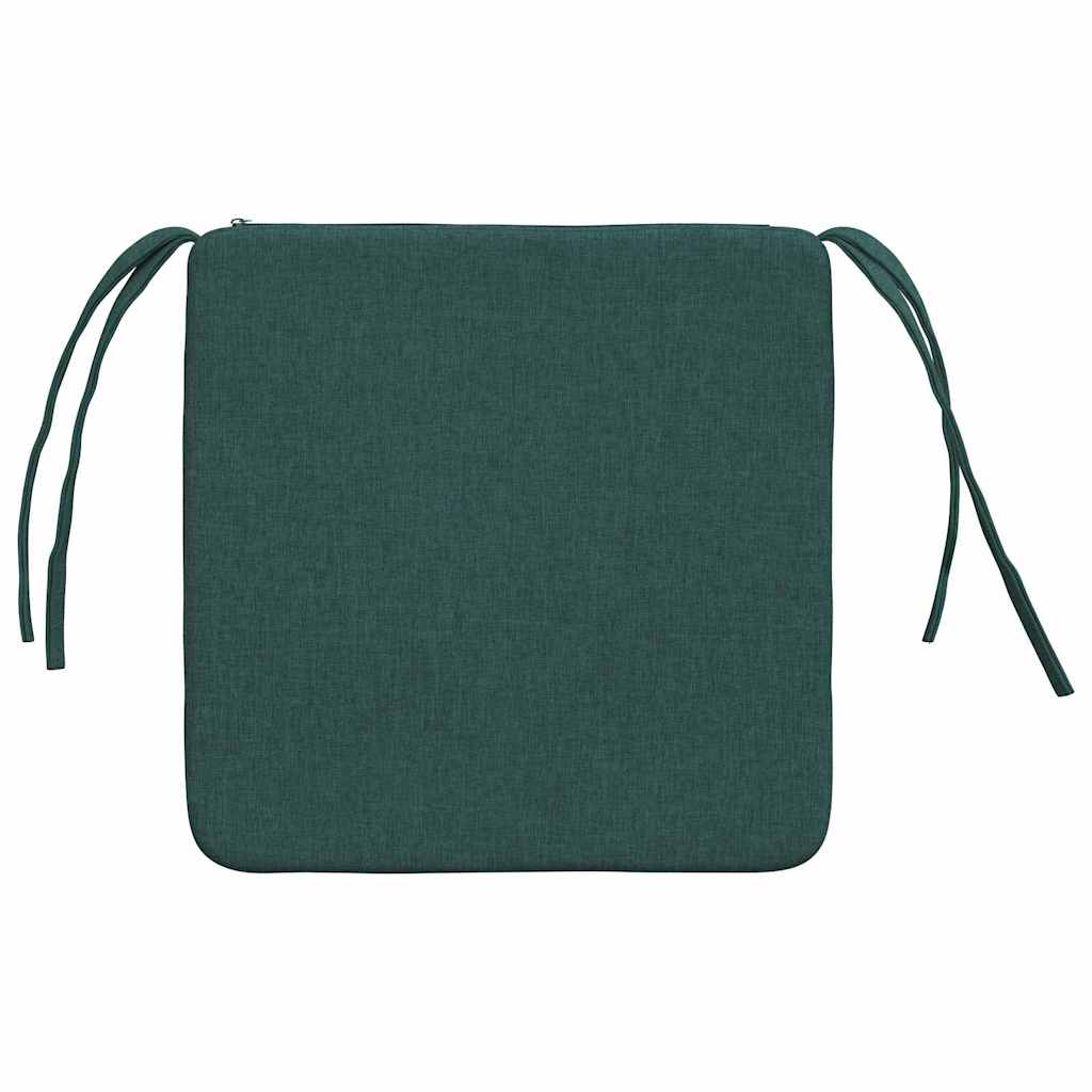 Μαξιλάρια καθισμάτων 4 pcs Σκούρο Πράσινο 40 x 40 x 3 cm ύφασμα - Pakobazaar