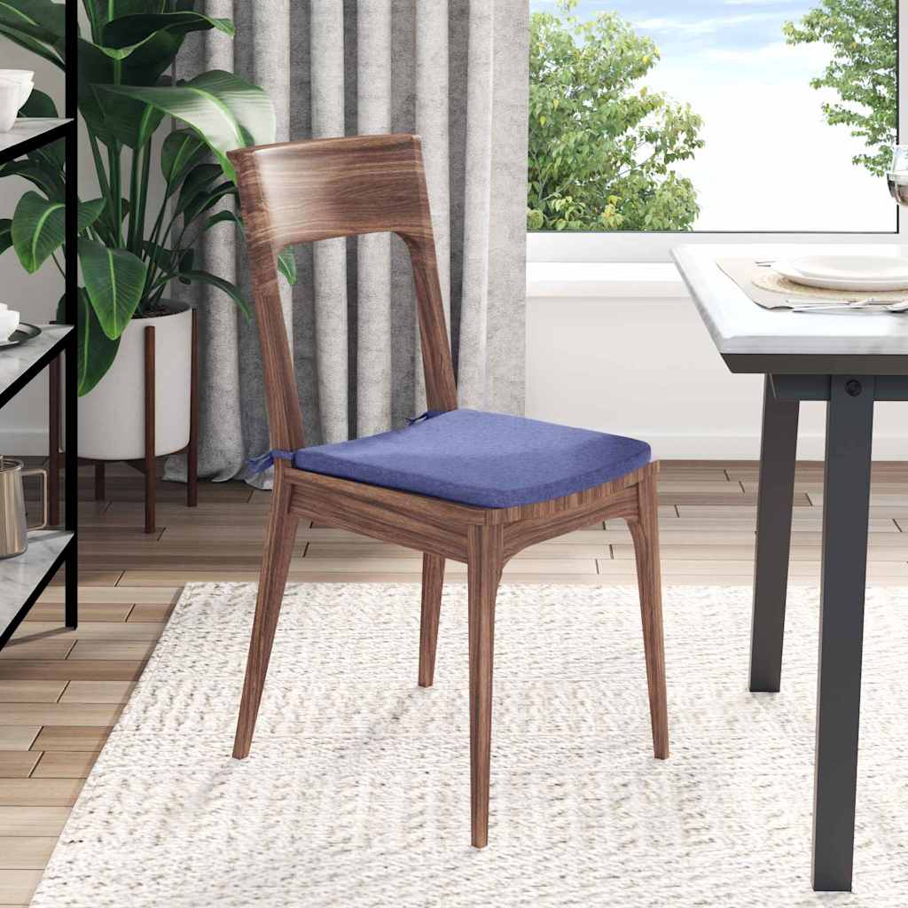 Μαξιλάρια καθισμάτων 4 pcs Μπλε τζην 40 x 40 x 3 cm ύφασμα