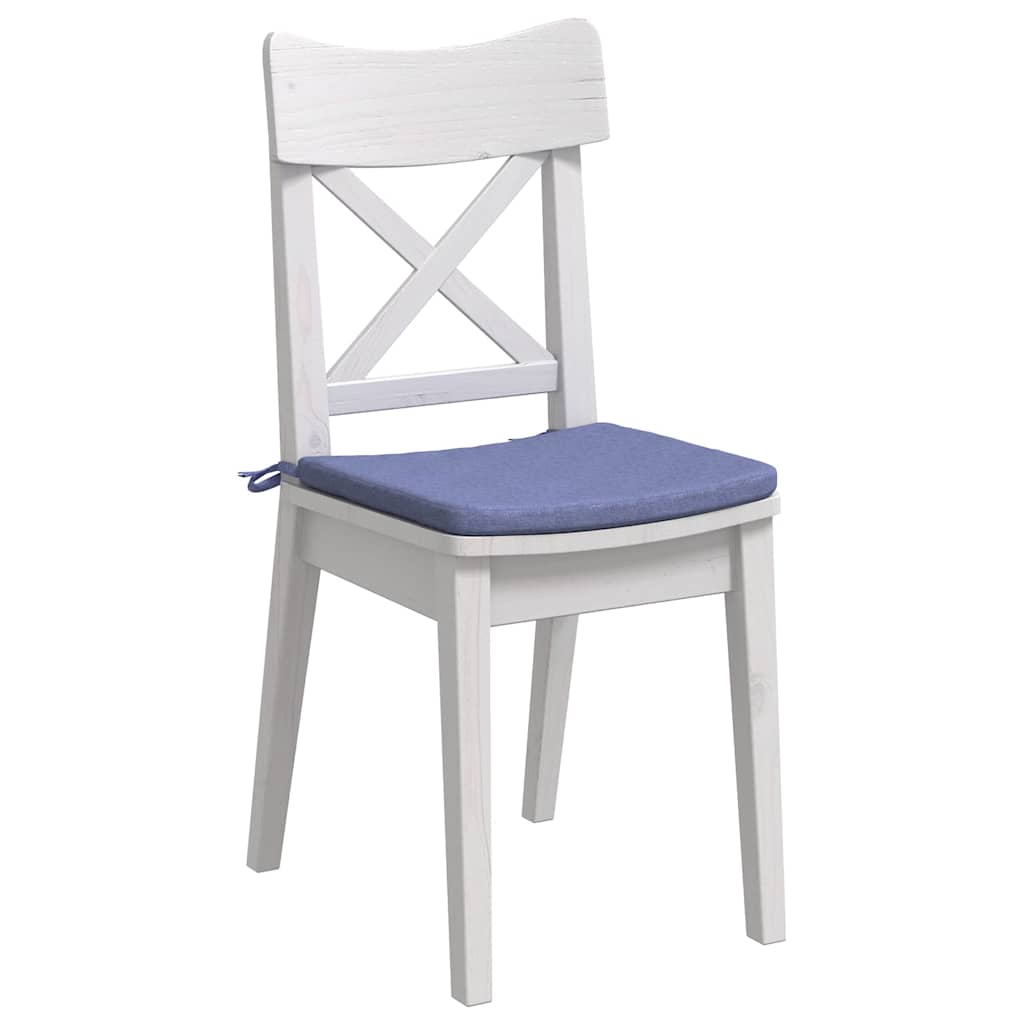 Μαξιλάρια καθισμάτων 4 pcs Μπλε τζην 40 x 40 x 3 cm ύφασμα