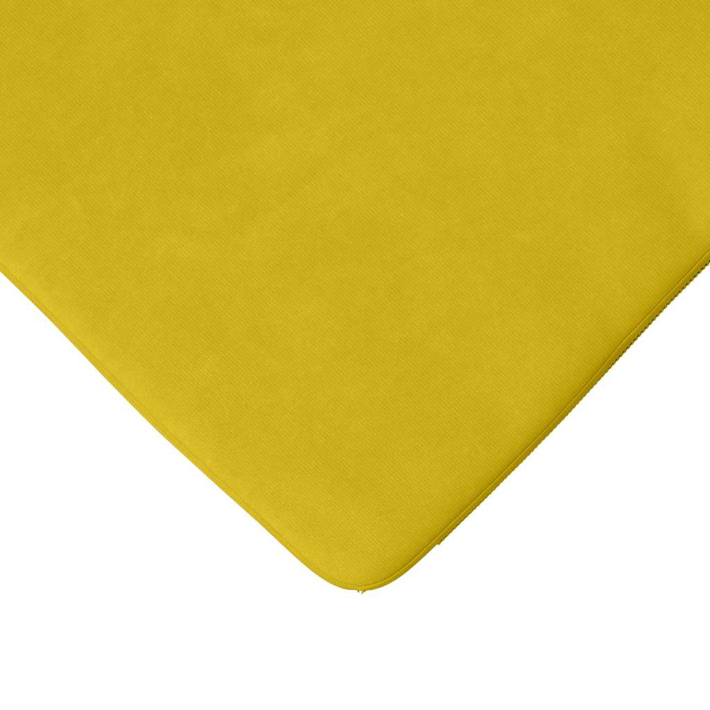 Μαξιλάρια καθισμάτων 4 pcs Κίτρινο 40 x 40 x 3 cm Βελούδο