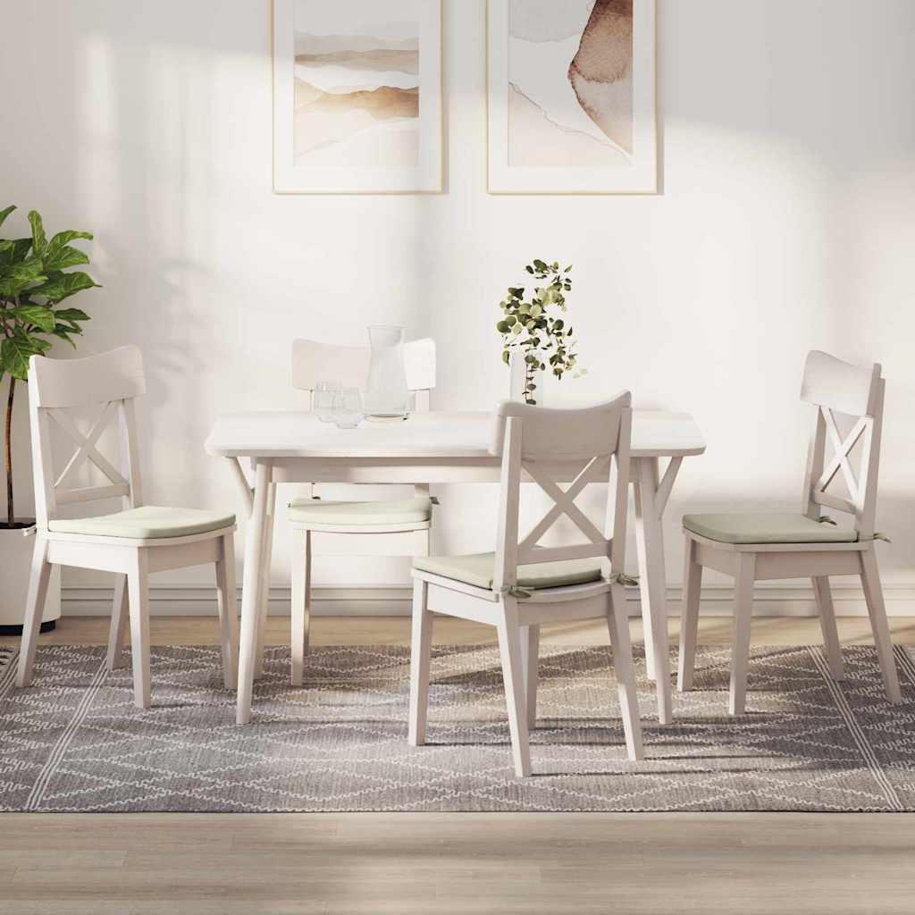 Μαξιλάρια καθισμάτων 4 pcs Κρεμ 40 x 40 x 3 cm Βελούδο