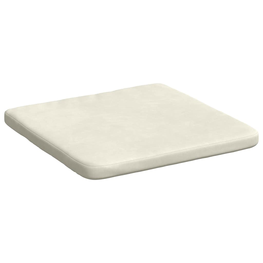 Μαξιλάρια καθισμάτων 4 pcs Κρεμ 40 x 40 x 3 cm Βελούδο