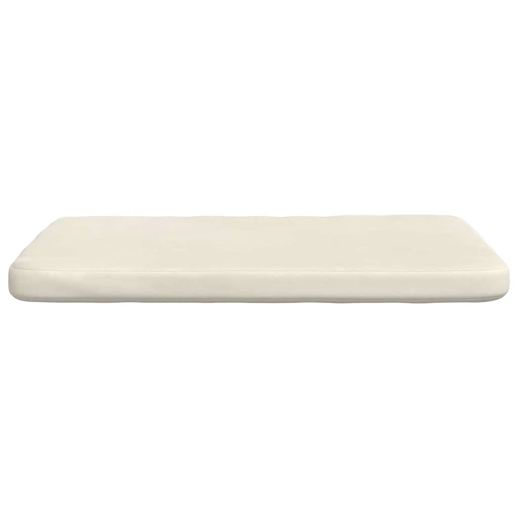 Μαξιλάρια καθισμάτων 4 pcs Κρεμ 40 x 40 x 3 cm Βελούδο