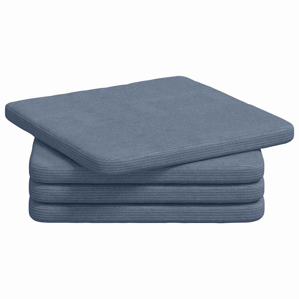 Μαξιλάρια καθισμάτων 4 pcs Μπλε 40 x 40 x 3 cm - Pakobazaar