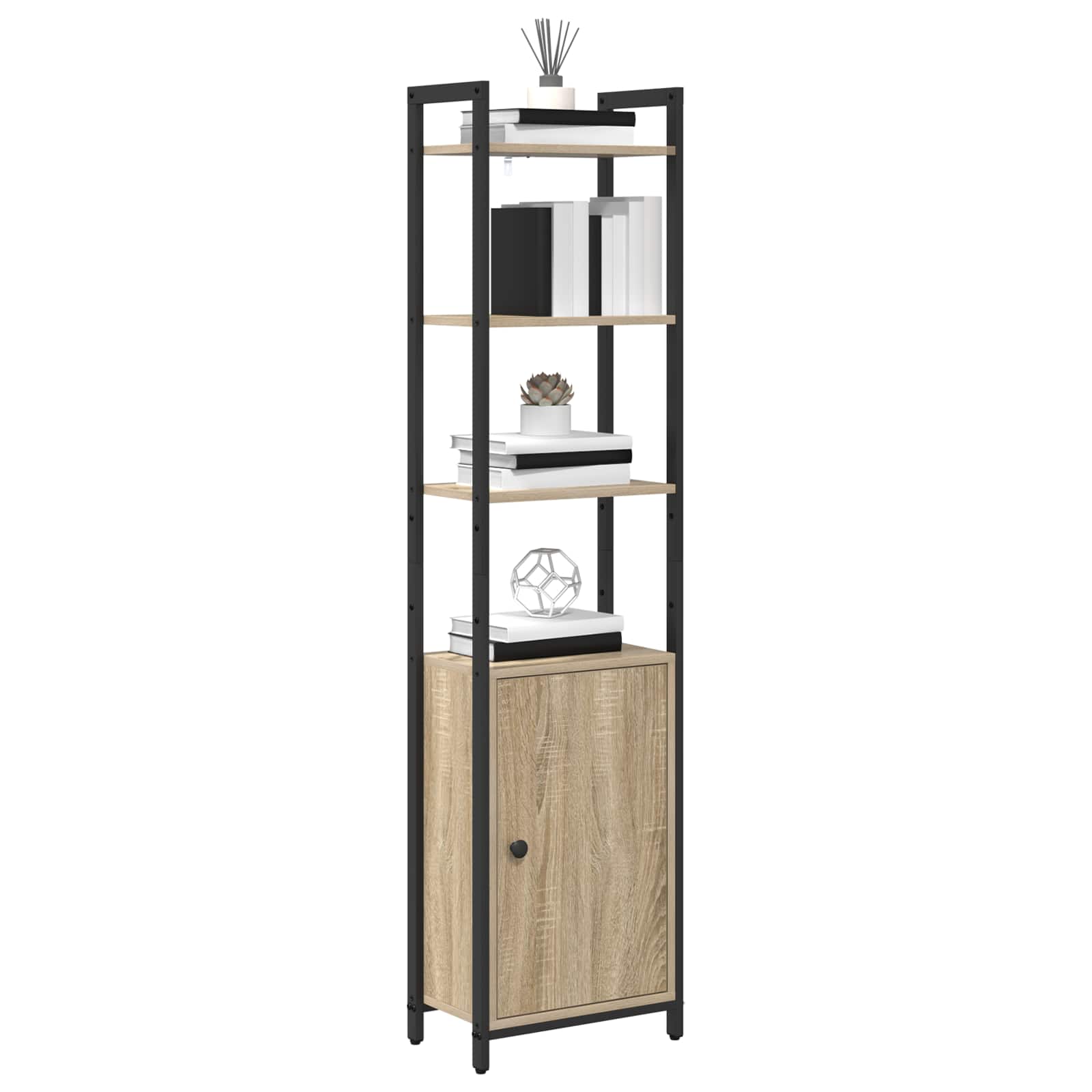 Βιβλιοθήκη Δρύς Sonoma 40 x 24 x 161 εκ Επεξεργασμένο ξύλο - Pakobazaar