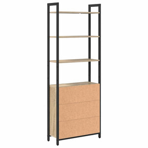 Βιβλιοθήκη Δρύς Sonoma 60 x 24 x 161 εκ Επεξεργασμένο ξύλο - Pakobazaar