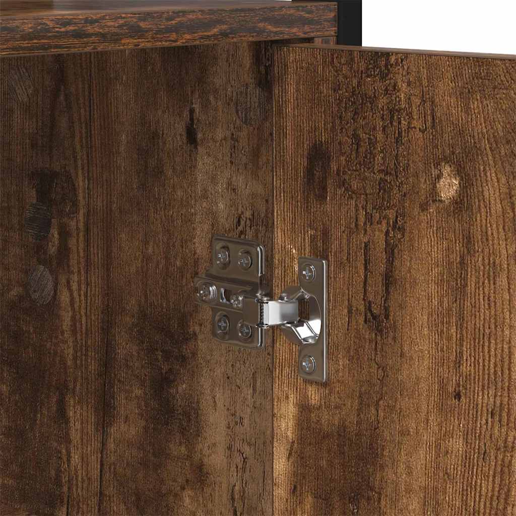 Βιβλιοθήκη Καπνιστό Δρύς 60 x 24 x 161 εκ Επεξεργασμένο ξύλο - Pakobazaar