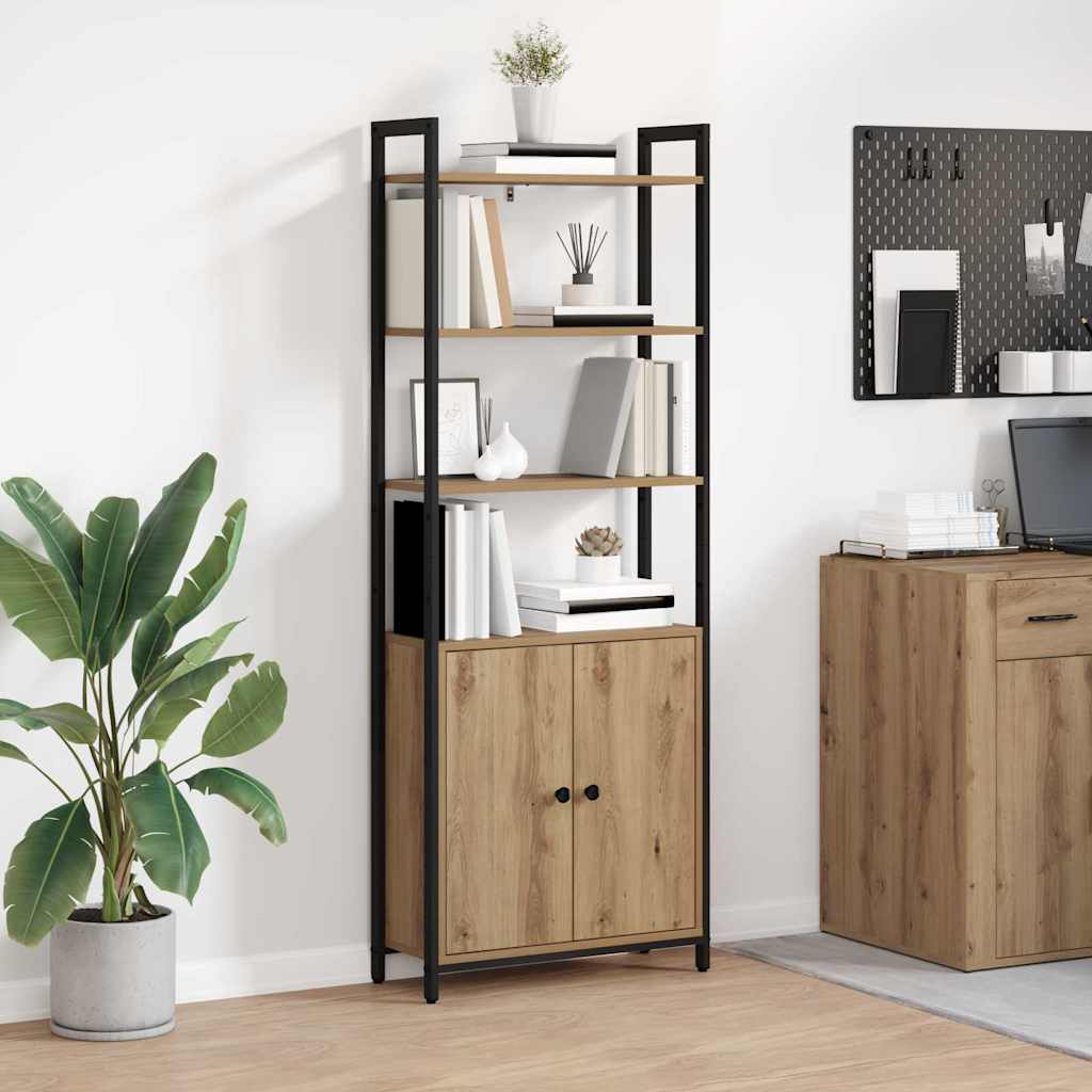 Βιβλιοθήκη Artisan Oak 60 x 24 x 161 εκ Επεξεργασμένο ξύλο - Pakobazaar